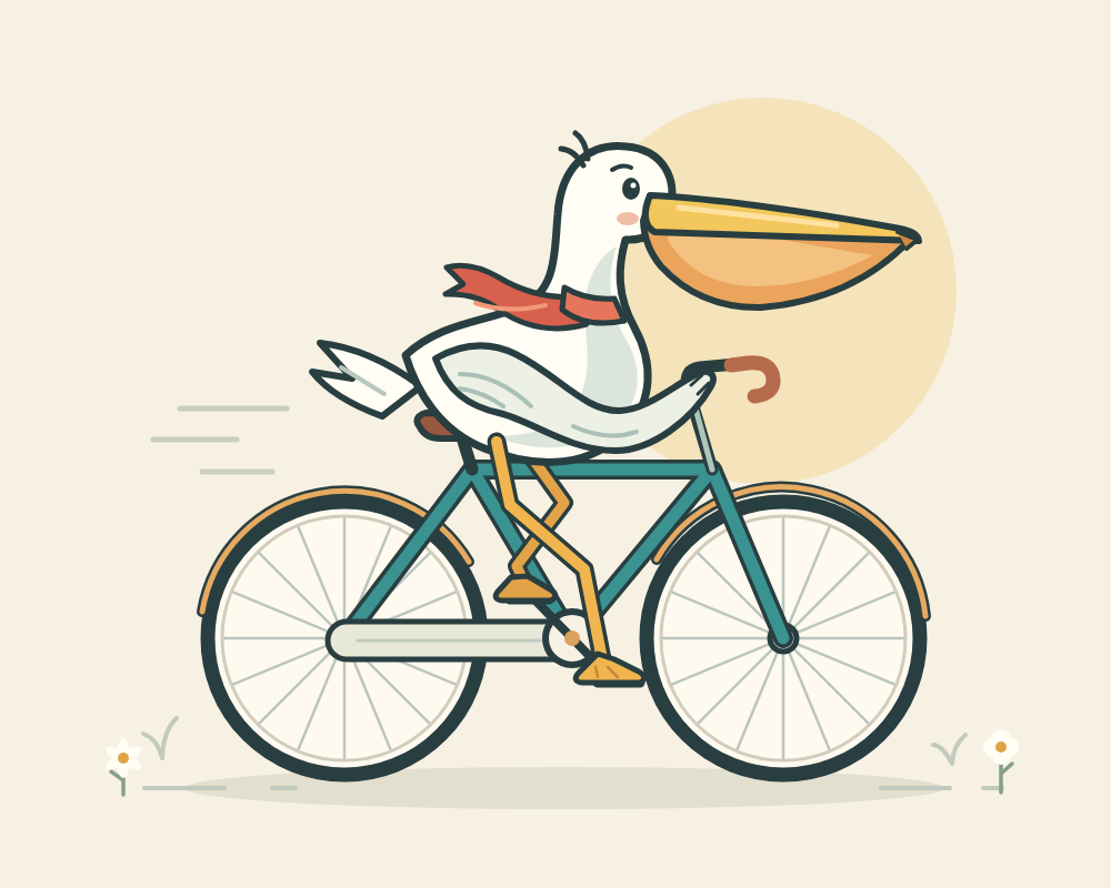 ChatGPT · 静态 SVG · pelican riding a bicycle